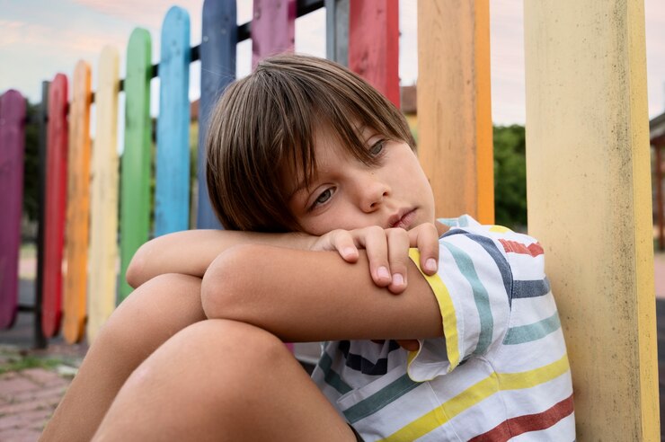 Niño triste tras recibir corrección moderada en un ambiente respetuoso