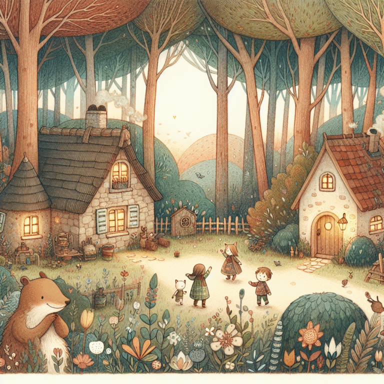 Ilustración del Jardín de los Sentimientos en cuento terapéutico para niños