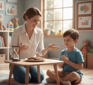 Niño aprendiendo control de impulsos en Miami con orientación emocional